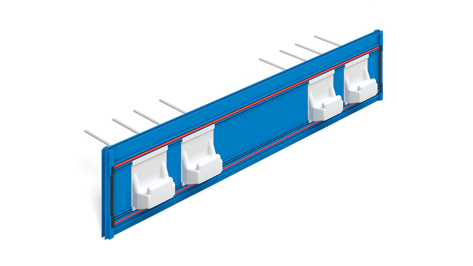 The Schöck Tronsole® type T enables the sound-insulated connection between in-situ concrete or prefabricated stair flights and in-situ concrete or prefabricated landings.