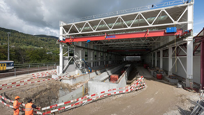 In der Wartungshalle des SBB ist der Unterhalt der Zügen schneller möglich sein.